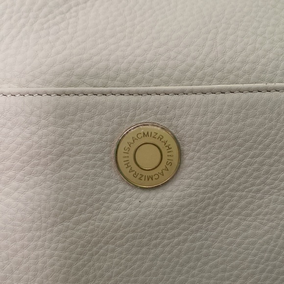 ISAAC MIZRAHI LEATHER HOBO BAG - Picture 2 of 8